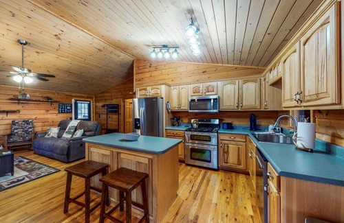 Rabun Gap Cabina | mountain cabin with deck, sunroom, grill, fireplace, arcade, & wifi - dogs ok