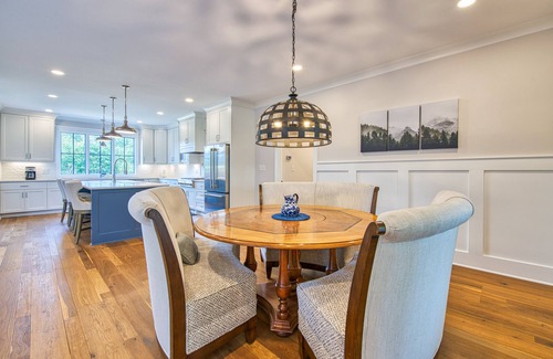 Mill Spring Casa | Mountain & lake-view luxury home with hot tub, deck, & pergola - dog-friendly