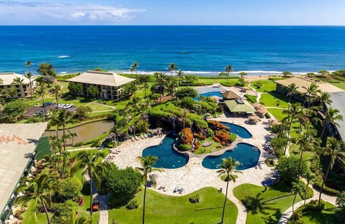 Hanamaulu Apartamento | Mountain View, 4 Star Beachfront Resort, Lanai, AC, Pool, Restaurant, Gym, Spa