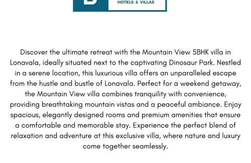 Lonavala Villa | Mountain View 5BHK Villa by Stay Bay