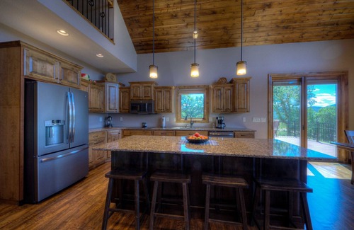 Sturgis Casa | Mountain-view home w/private hot tub, natural gas grill & gas fireplaces