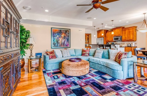 Canyon Links Casa | Mountain-view townhouse with hot tub, balcony, fireplace, grill, & media room