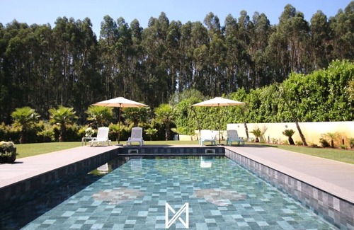 Vila Nova de Famalicao Apartamento | MyStay - Casa 134 | Habitación con piscina cubierta compartida