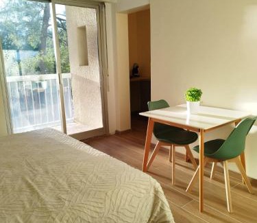 Cadereau Cama Y Desayuno | Nîmes les pins studio parking privé extérieur