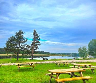 Jurmala Otro | Natura Park Jurmala campsite with tent sites near a river