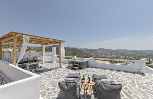 Naxos Town Casa | Vista panorámica de la casa del panteón de Naxos