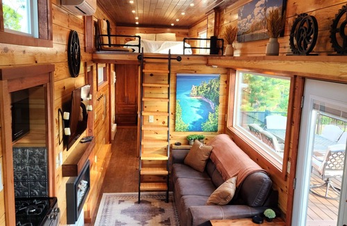 Au Train Casa | Near Pictured Rocks and trails, On the Au Train River, has private hot tub