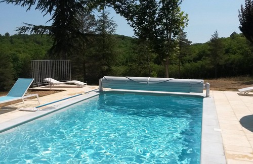Sarlat-la-Caneda Villa | Cerca de Sarlat, excelente renovado 18èm propiedad S,, piscina 1 hectárea privada climatizada