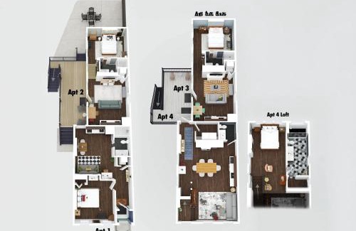 Licking Riverside Apartamento | Neat Suites, The Baldwin Flatts