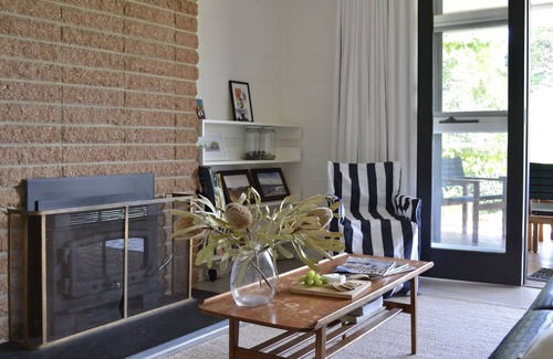 Port Willunga Casa | Nest | Cosy winter beach retreat | Midcentury beach shack firepit Netflix