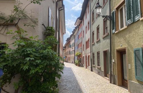 Bad Saeckingen Apartamento | NEU Deluxe Suite Münsterblick, Maisonette, Kingsize Bett, Küche, Netflix, Aussicht, E-Kamin