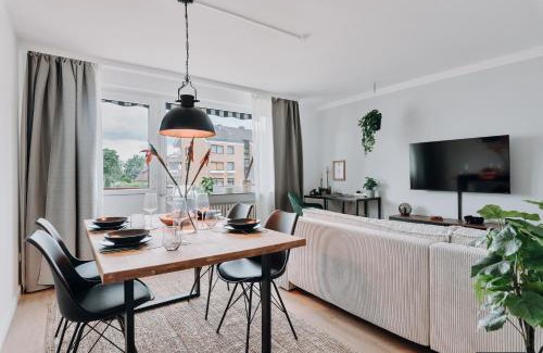 Bad Bevensen Apartamento | NEU Zweiraumstil I Modernes Design I voll ausgestattet I Sehr ruhige Lage I Arbeitsplatz I Hotelbetten I Smart TV mit Netflix und Magenta I Frisch saniert