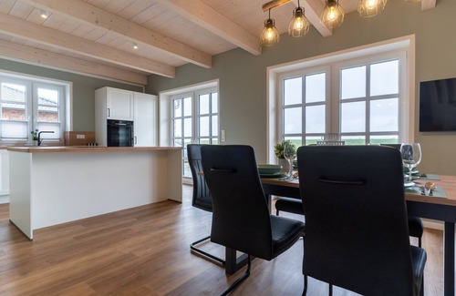 Karolinenkoog Casa | Neubau!! DHH Direkt an der Eider mit Sauna für bis zu 6 Personen