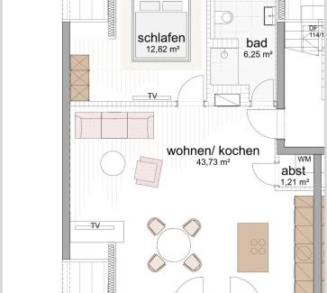 Hainholz Apartamento | neues trendy Dachgeschossloft