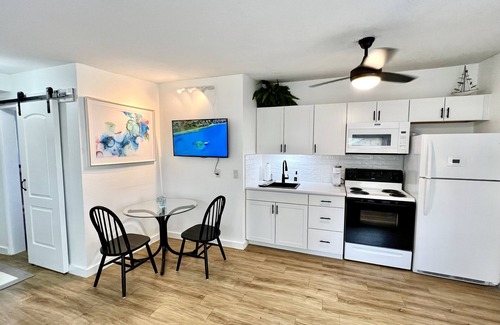 Dunedin Apartamento | NEW! 1-blk to Waterfront, Sunsets, Bike Path. Tri-plex Studio Apartment