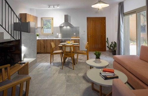 Tsoukaladhes Villa | New 3-bedroom modern villa with private pool, surrounded by olive trees.