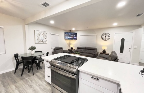 Lancaster Casa | New 3 BR, Gated Parking, Sleep 8, Walk to BLVD
