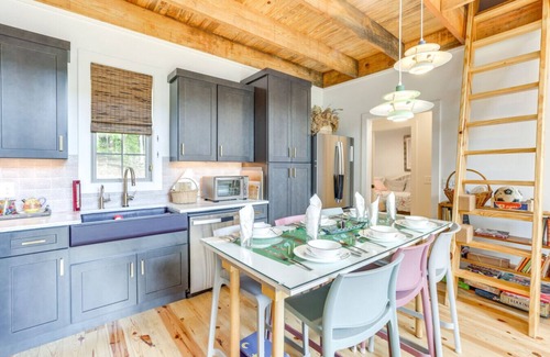 Little Kowaliga Casa | New 3BR Lakefront Home w/ Dock + Fishing Pond