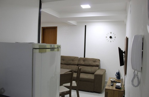 Guarapari Apartamento | Nuevo y acogedor apartamento, a 90 metros de la playa de Morro, con Wi-Fi