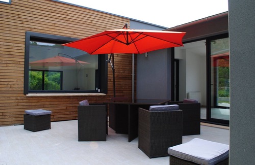 Orliaguet Villa | CERCA DE SARLAT, villa contemporánea con piscina cubierta climatizada a 28 ° c