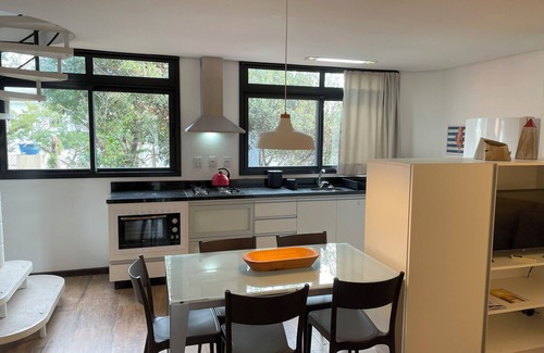 Centro Apartamento | NEW APARTMENT in the center of Garopaba, with Private Terrace and Barbecue.