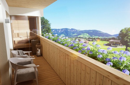 Sonnenberg Apartamento | New apartment with private sauna, mountain views and two balconies