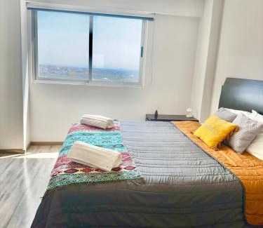 Querétaro Apartamento | New Bamboo Horizon pool, gym and coworking