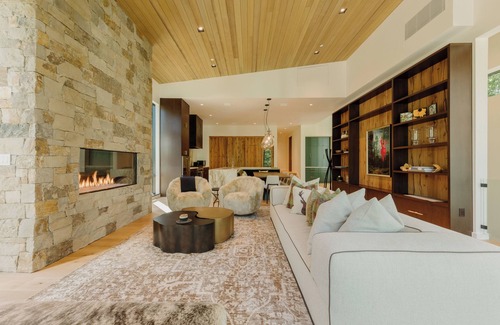 Highland Meadows Casa | New Build Modern Home by InvitedHome | Hot Tub, Luxe Interiors