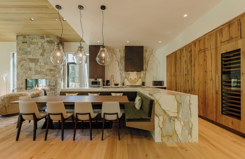 Highland Meadows Casa | New Build Modern Home by InvitedHome | Hot Tub, Luxe Interiors