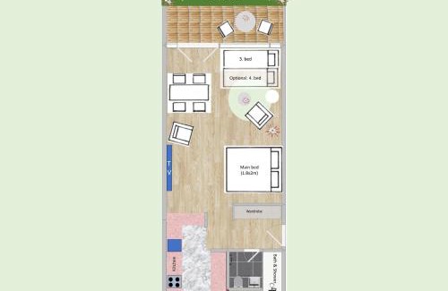 Oerlikon Apartamento | New, central studio with garden terrace and much privacy