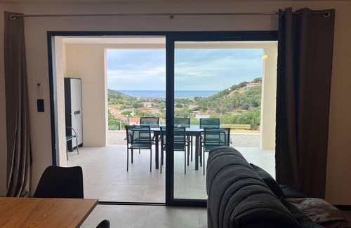 Bastelicaccia Apartamento | New, comfortable, air-conditioned villa, 5/7 pers, sea and mountain views
