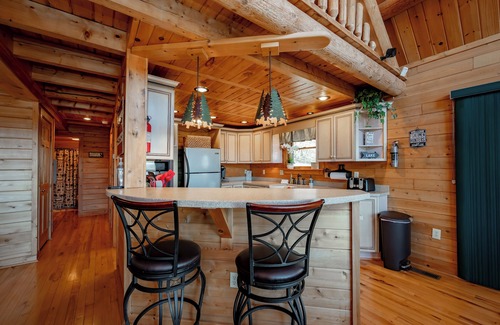 Mountainside Casa | New! Cozy Lake Access Home w/ Fireplace & Game Room