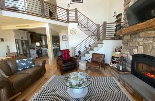 Caroga Lake Casa | NEW Custom Adirondack Lakefront Home! Rare Find!