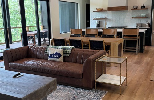 Mill Spring Casa | New Custom Built Modern Lake House near vineyards, orchards, Biltmore and more.