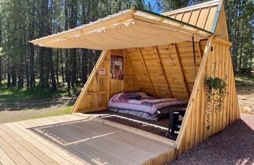 Custer Cabina | NEW! Glamping A-Frames, Stargazer 1 at Dakota Dream