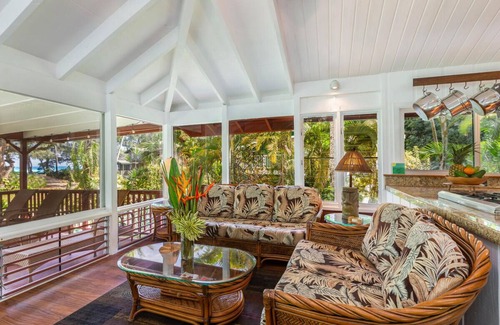 Wainiha Casa | New! Hale Aloha with Ocean Views - steps to beach