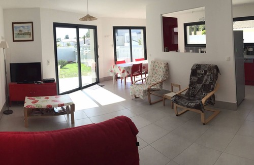Les Mathes Casa | Nueva casa cerca del Palmyra, a 2 km de playa en la zona de bosque tranquilo, jardín cerrado