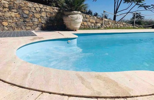 Pieve Ligure Villa | NUEVO !! Casa con piscina privada, vista al mar y jardín.