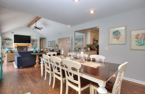 Oceanside Casa | New Listing! Updated Sea Pines Beach Home with 3 BR/3.5 BA