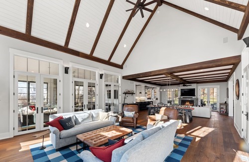 Grand Beach Casa | NEW LUXURY LAKE HOUSE close to beach with hot tub and screen porch!
