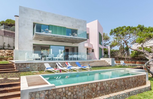 Mal Pas-Bon Aire Villa | VILLA DE LUJO A PRIMERA LINEA DE MAR CON PISCINA CLIMATIZADA