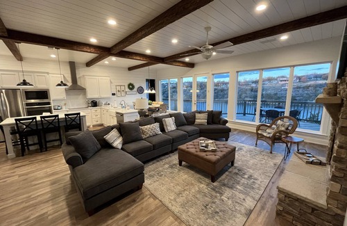 Marble Falls Casa | New Luxury Waterfront House with Pool, Boat Dock, and Scenic Hill Country Views