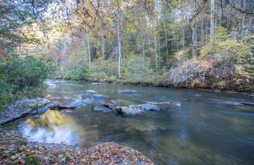 Ellijay Casa | NEW Modern Cabin! 2 Large Decks, Hot Tub, Sleeps 8