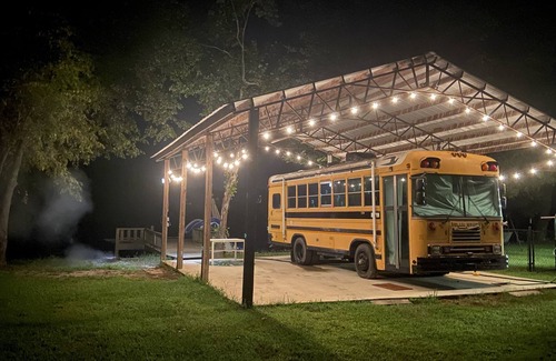 Centre Casa | 🚌NEW Skoolie on Lake Weiss | LAKE FRONT & Fishing 🎣