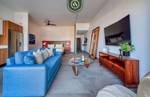 El Caloso Apartamento | New Studio - King Bed - Pool - Jacuzzi - Gym