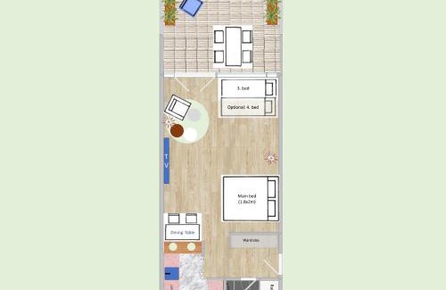 Oerlikon Apartamento | New Studio with Sunny Terrace & Air Condition