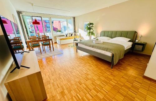 Oerlikon Apartamento | New Studio with Sunny Terrace & Air Condition
