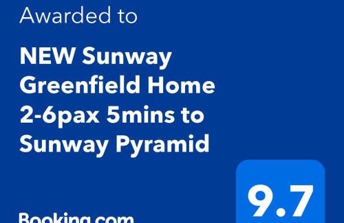 Bandar Sunway Apartamento | NEW Sunway Greenfield Home 2-6pax 5mins to Sunway Pyramid