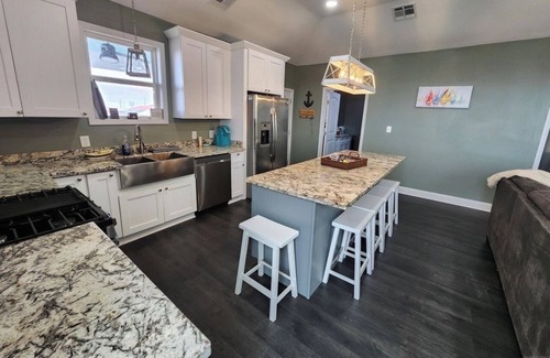 Golden Meadow Casa | NEW water front 3bed 2.5bath camp with boat launch & ice maker.