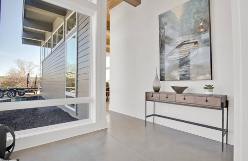 Lake Oconee Casa | NEW Waterfront Mid-century Modern Home with Heated Pool